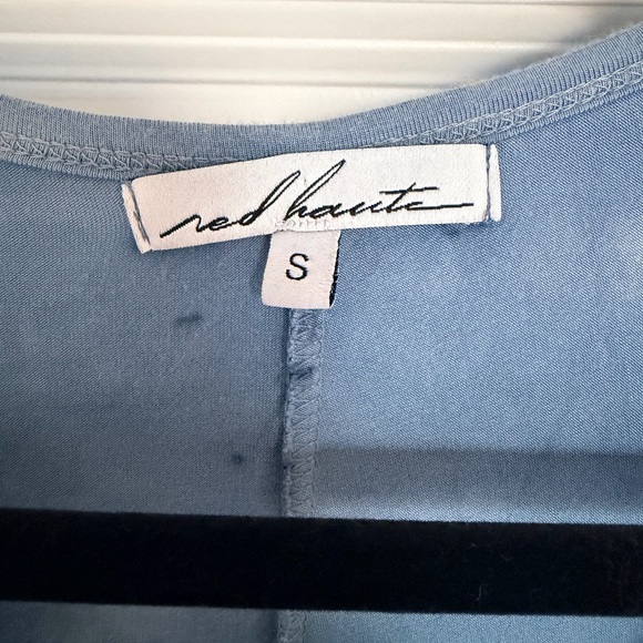 Red Haute Blue Gradient Tie Dye Long Sleeve Dress size Small - Picture 3 of 6